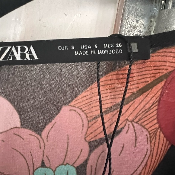 Zara chiffon maxi midi dress size S - Picture 3 of 3